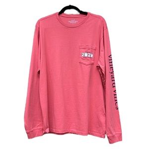 VINEYARD VINES Class of 2020 Ready To Roll Long Sleeve 100% Cotton Tee